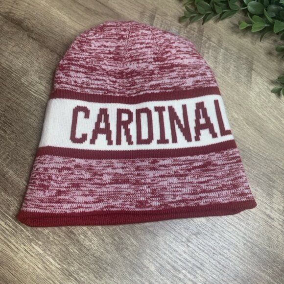 Nike Reversible Stanford Cardinal Red & White Knit Beanie Men's One Size - Picture 1 of 4
